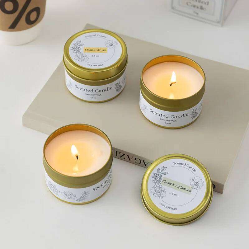 2 PCS Premium Soy Wax Gift Box Romantic Fragrance Smokeless Scented Candle for Ambiance & Decor S260205