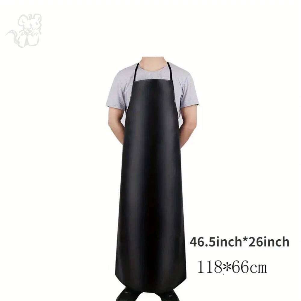 Heavy Duty Waterproof Dishwashing 40 Inch Work PU Leather Dishwasher for Men Cleaning Apron Lig S260205 e66