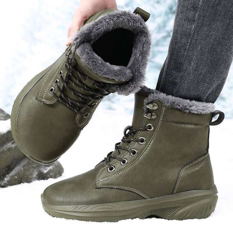 Barefoot for Keep Warm Waterproof Winter Shoes Latest 2025 Fashion Design Non Slip Platform Snow Boots Men