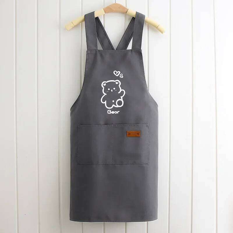 Canvas Apron Home Kitchen, Stain-Resistant Cooking Apron, Cartoon Style, Suitable for Work and Dining, Durable Workwear S260205 ba0