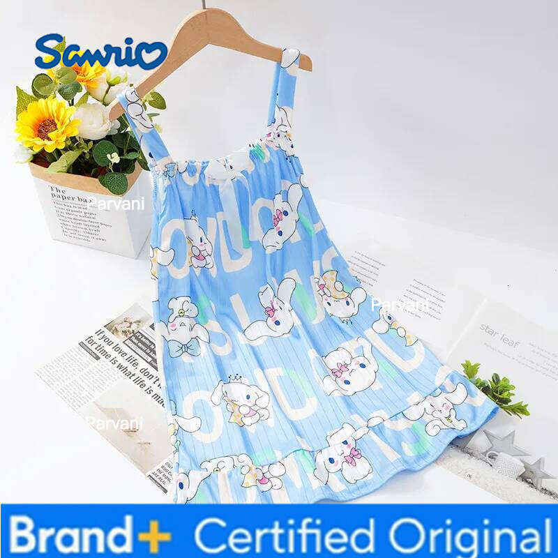 Sanrio Children's Strap Sleeping Skirt Thin Girl Cartoon Printed Pajama Summer Princess Style H260206 - view 3