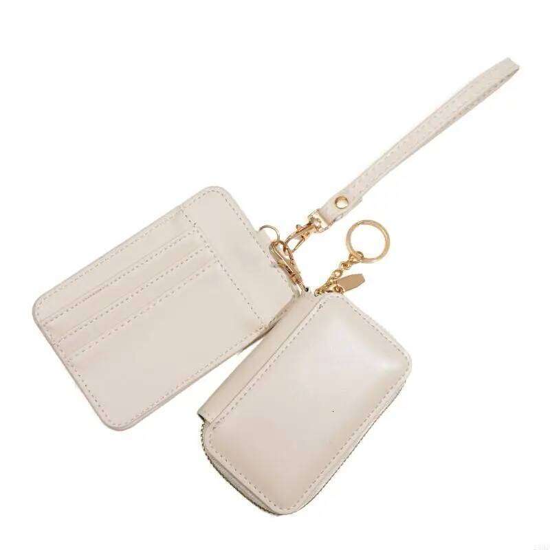 28GD Zip Around Keychain Wallets Card Holder Duals Pounch Wristlet Coin Purse Y260206