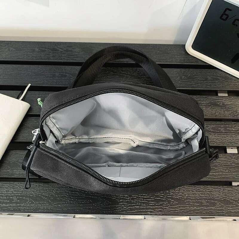 Women's Embroidered Canvas Crossbody - Multifunctional Small Purse Sport Casual Rectangle Shoulder Bag Lightweight XJ260129