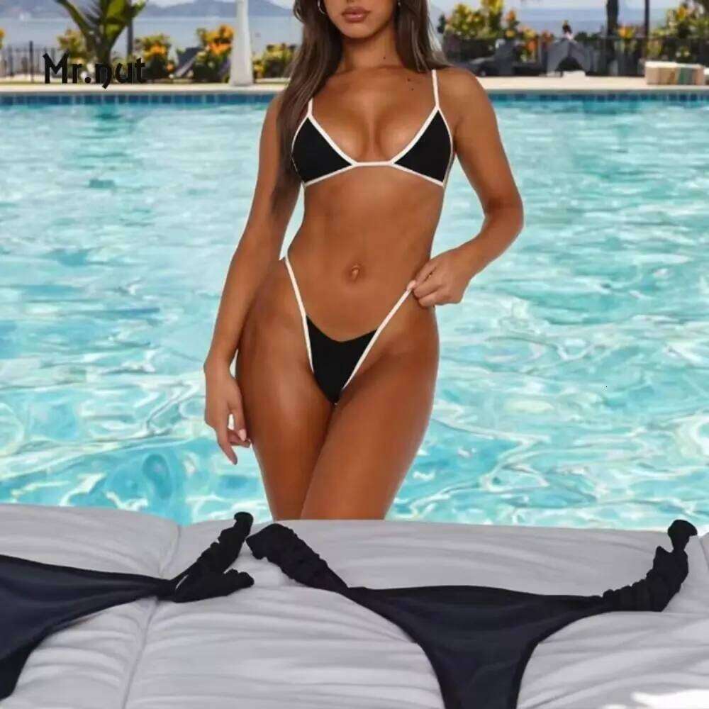 Look New Women's Bikini Fashion Design Trendy Two-Piece Set Style Sexy Swimwear Beach Wear Z260206