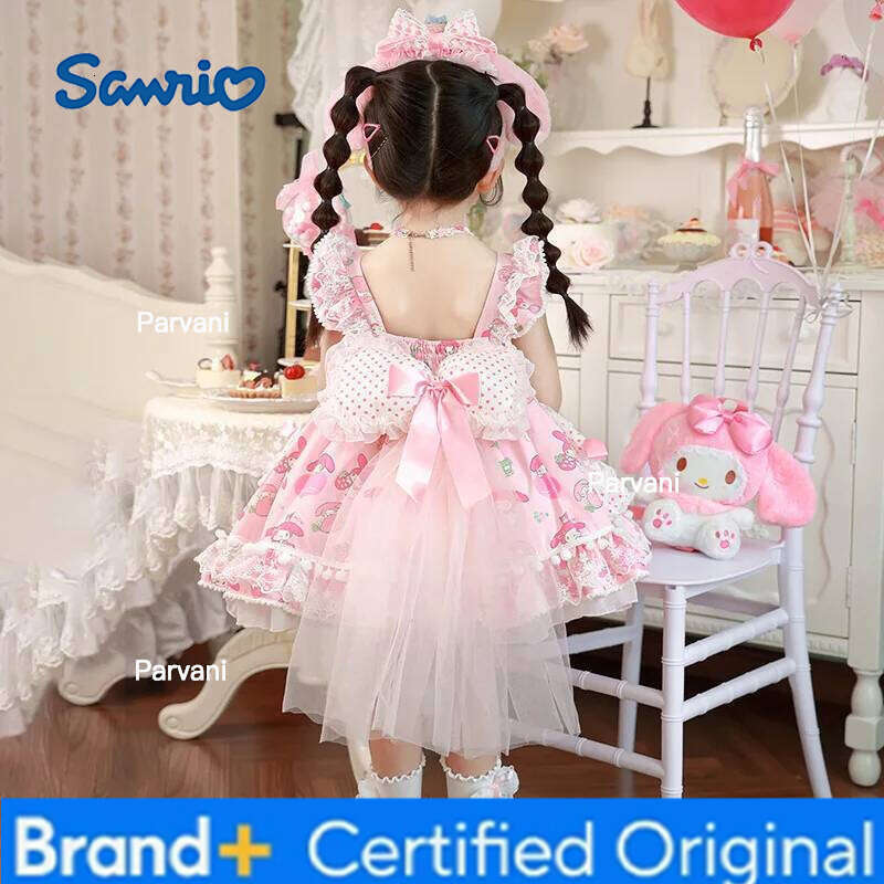 Sanrio 2025 Cosplay My Melody Lolita Princess Children'S Birthday Party Costume Gift Puffy Skirt Suit Girls Summer Dress H260206 - view 5