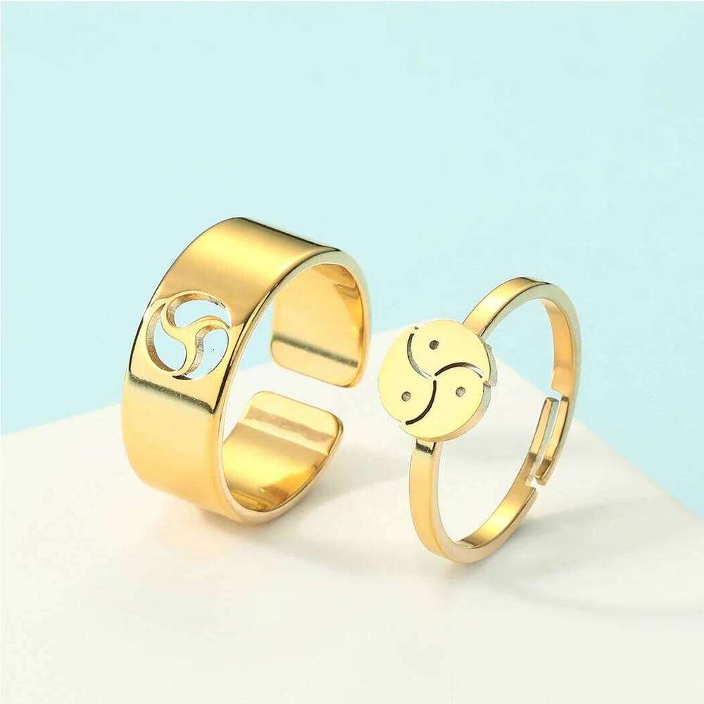 Bdsm Promise Ring for Couples - Master Slave Jewelry, Matching Rings, His and Her Ring, Alternative Engagement, Boyfriend W260206