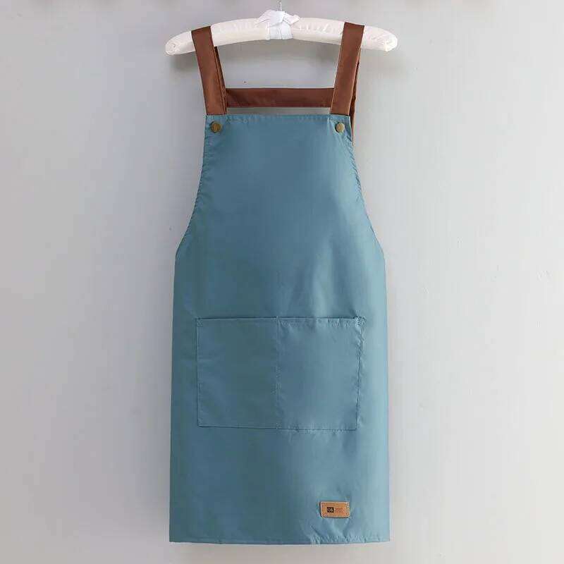 Kitchen Cooking Women Men Waterproof Oil-proof Apron Household Work Clothes with Pockets for Hotel Resturant Coffee Shop S260205