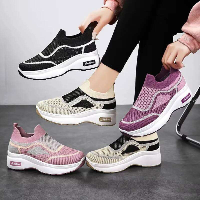 High-Heeled Sneakers For Women Increase Height Women'S Summer 2025 Sale Shoes With Free Shipping