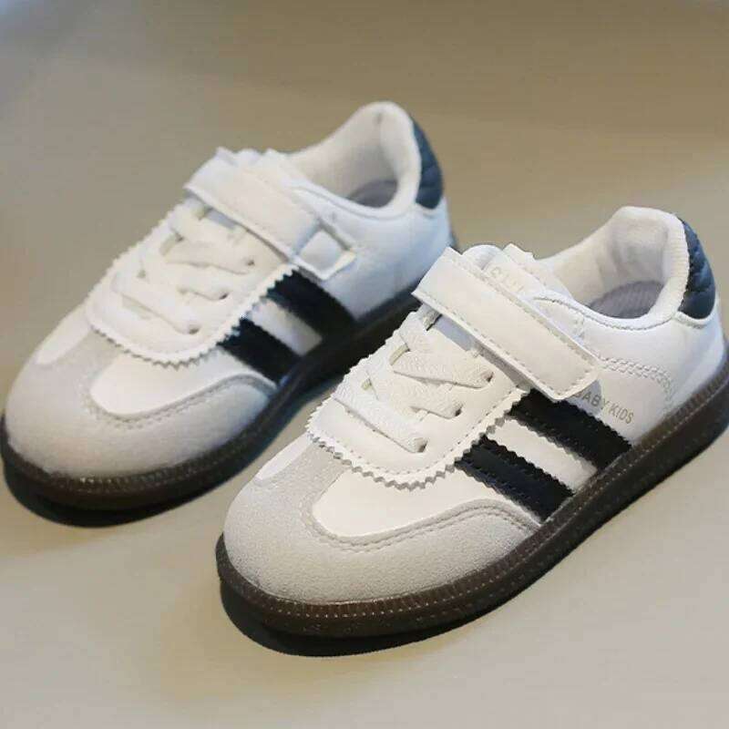 Children's Sneakers Boy Spring Autumn Causal Kid Running Walking Fashion Versatile Girls Tennis Shoes Soft Soled Hook Loop 26Y0206