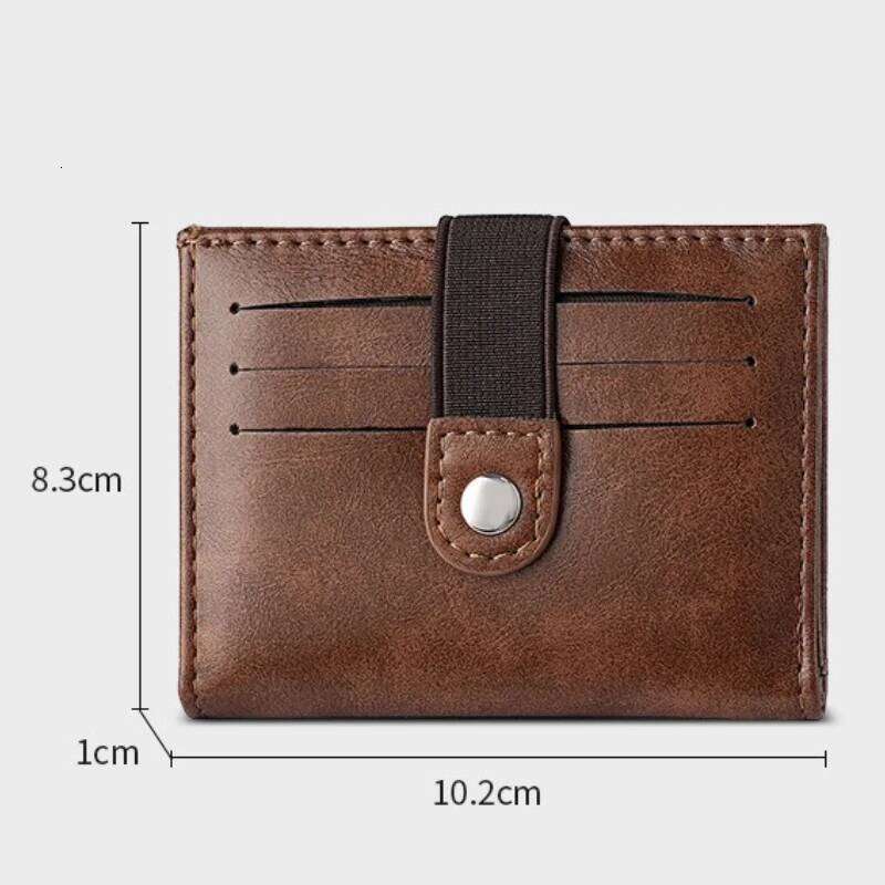 Men Soft Leather Multi Card Slot Vintage Small Wallet for Male Student Y260206