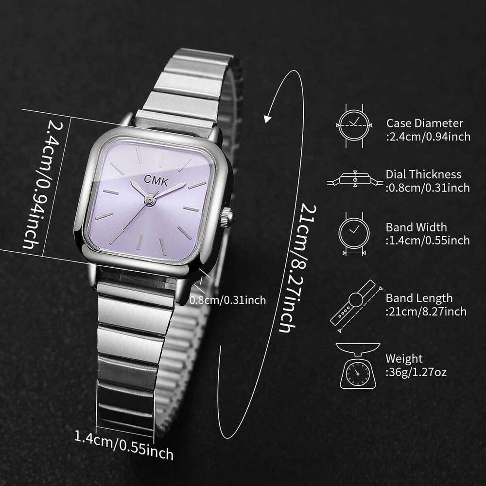 Fashion Square Women Watches Luxury Ultra-thin Strap Quartz Wristwatch For Ladies Clock Reloj MujerWithout Box Z260206