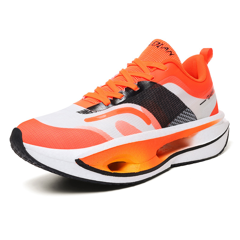 Feidian 5 Real Explosive Carbon Plate Couple Model Marathon Slow Running Functional Sports Men Thin Mesh Walking Shoes Women