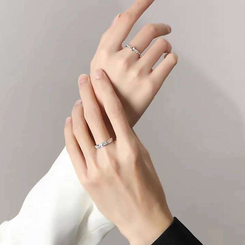 Wholesale Sterling Silver Fine Heart Zircon Ring For Women Couple Fashion Wedding Gift Jewelry Accessories W260206