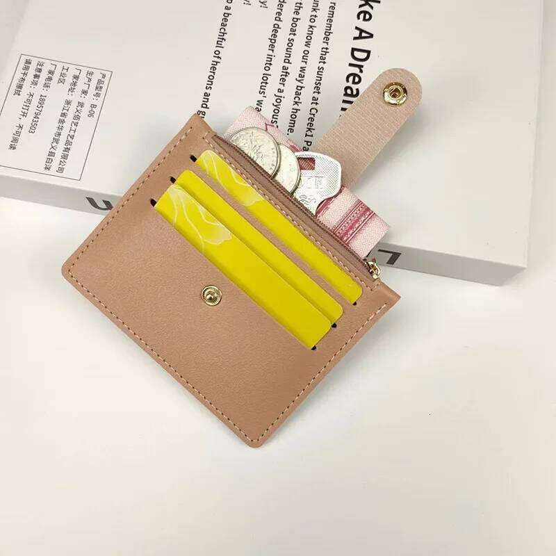 PU ID Holders Vintage Anti Thief Bank Credit Bus Cards Cover Coin Dollars Pouch Hasp Pocket Mini Wallets Bags Organizer Y260206