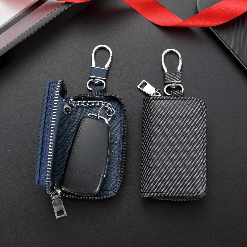 Leather Keychain Wallet Multi-Functional Key Holder for Keys Cards Coins Mini Purse Organizer 260129
