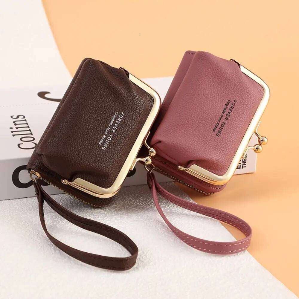 Fashion PU Leather Short Multi-Cards Waterproof Coin Purse Zipper Hasp Slim Small Wallet Women Girls Y260206