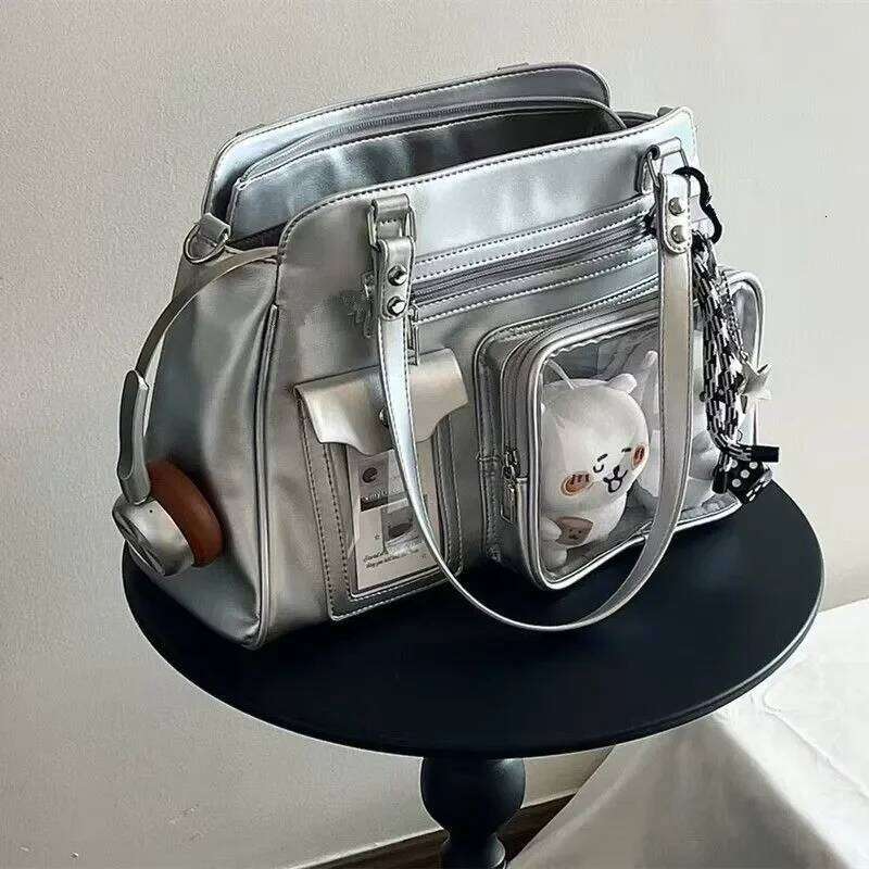 New Niche Design Girl's Sweet Cool Ulzzang Ita Daily Commuting Shoulder Women's Comic Exhibition Crossbody Bag Y260205