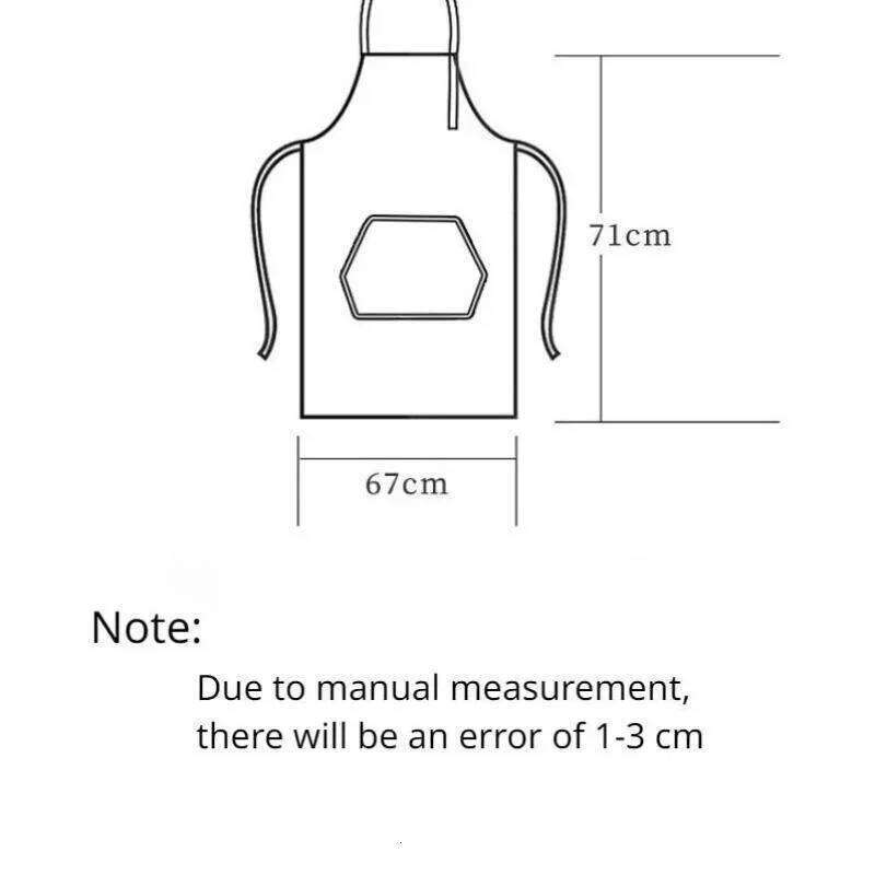 Adjustable Waterproof Kitchen for Fashion Lovely Cooking Coffee Baking Oil-Proof Anti-dirty Aprons Restaurant Supplies S260205