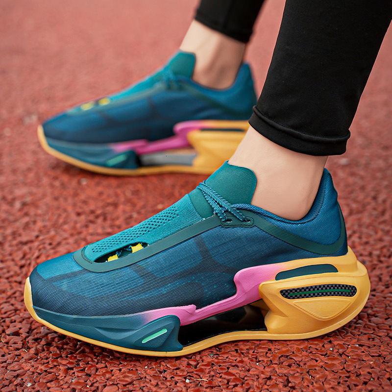 Dajueying 3.0 High for Men Trendy Support Stable Elastic Speed Cushioning Couple Morning Running Sports Shoes