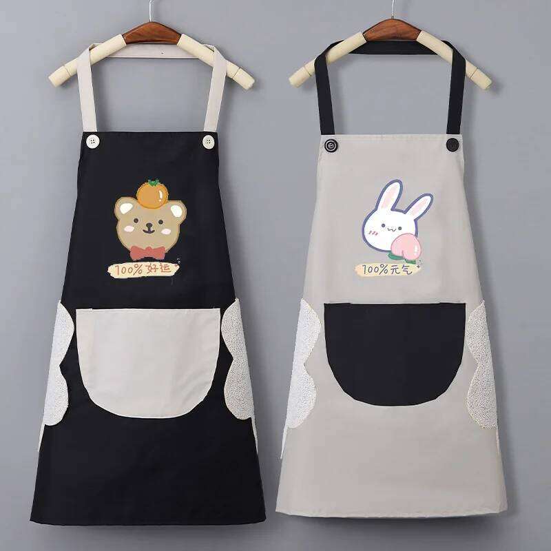 Waterproof and Oil-proof Female Fashion New Household Kitchen Supplies Tik Tok Drainage Gift Apron S260205