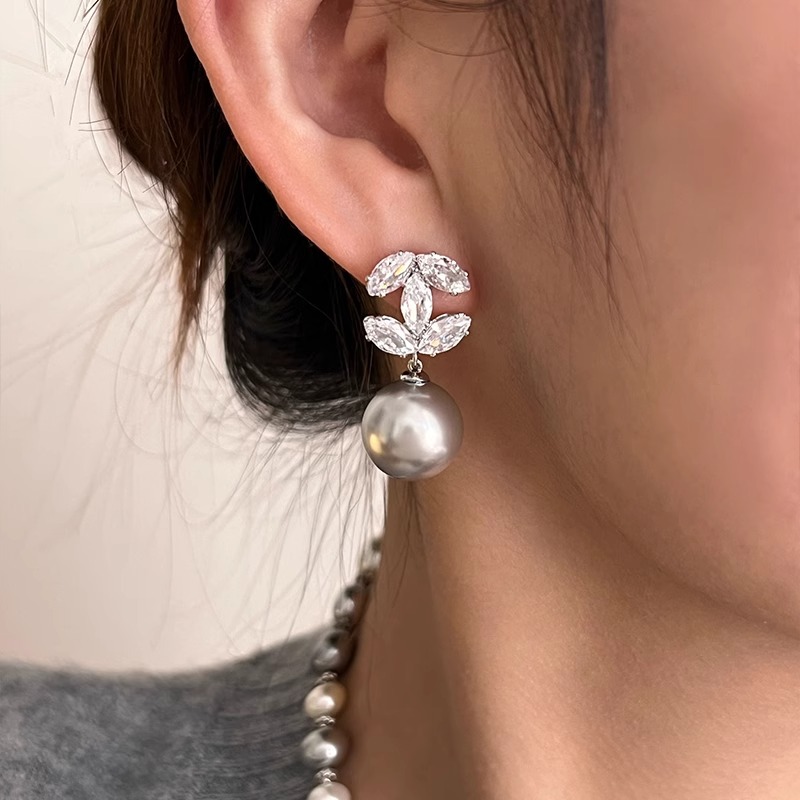 Letter C Pearl Earrings for Women Diamond earrings Designer stud unique Earrings Luxury jewelry party stick New Style fashion earring party W2x8#