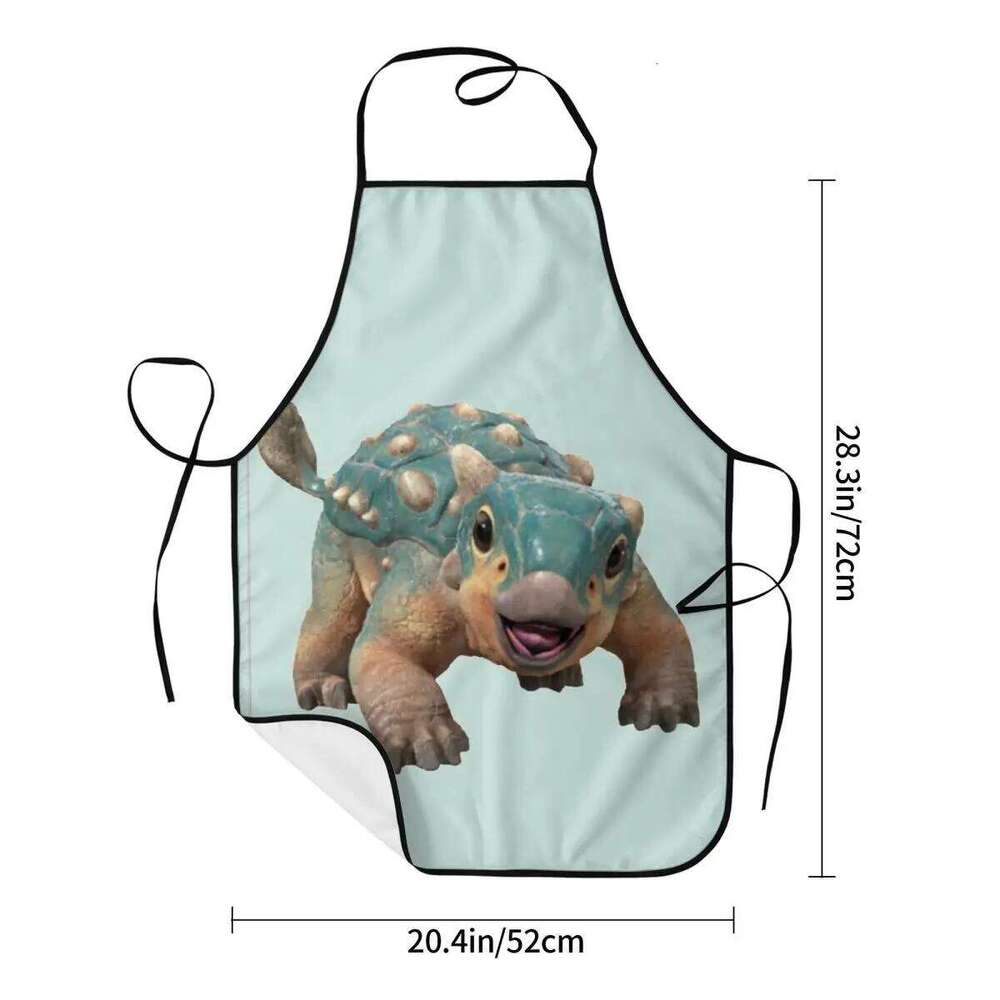 Bumpy Ankylosaurus Magniventris Apron Chef Cooking Baking Tablier Waterproof Bib Kitchen Cleaning Pinafore S260205