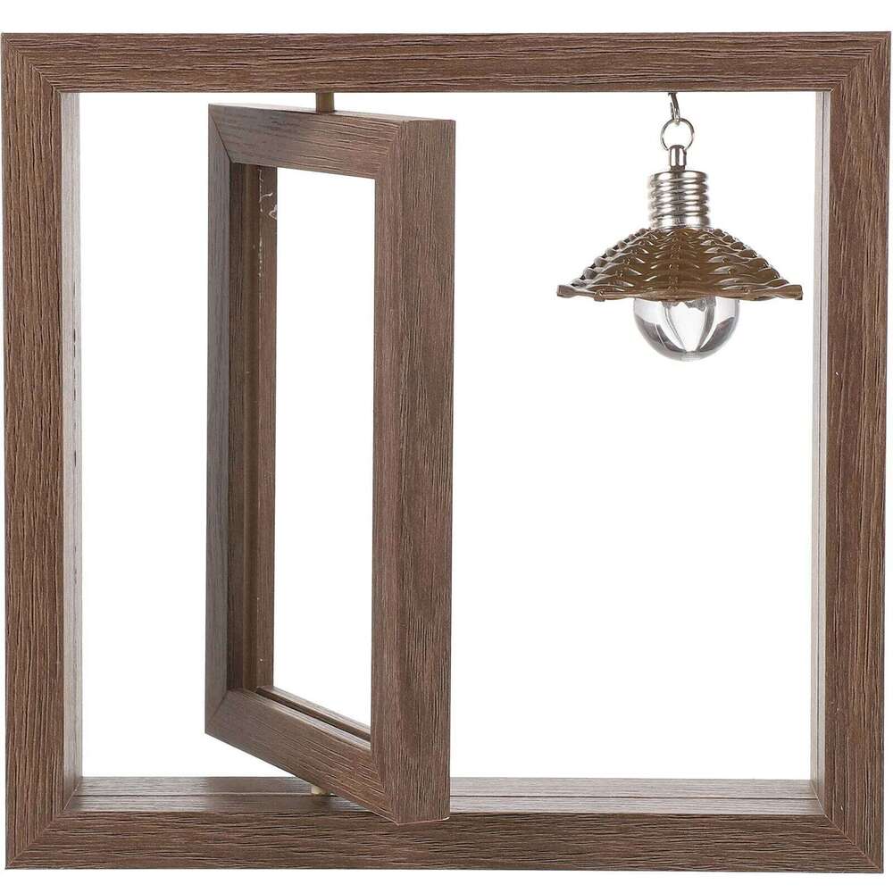 Rotate Photo Frame Office Picture Hanging Frames Modern Wooden Tabletop Holder Decor Lovers Home S260205