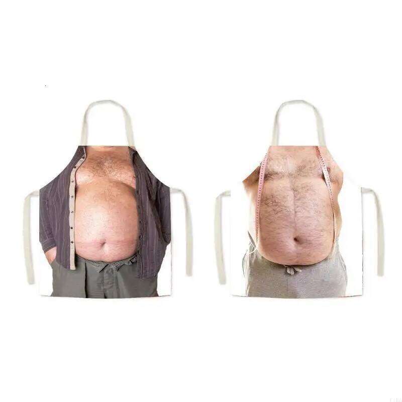 Funny 3D Printed Great for BBQs Themed Event Practical and Fade Resistant Home Kitchen Cooking Apron S260205