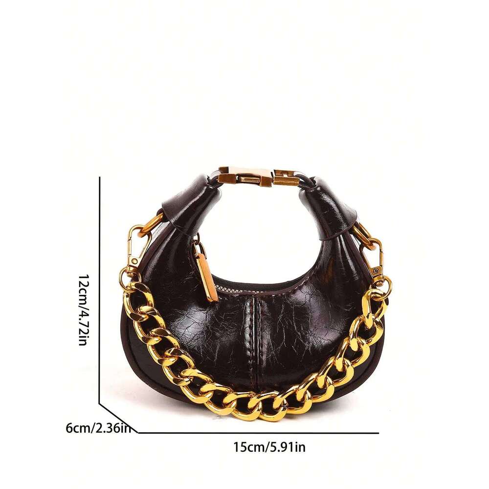 Fashionable Small Handbag, Minimalist Stylish Texture Elegant Style Shoulder Bag, New Casual Top Handle Bag For Women Y260205