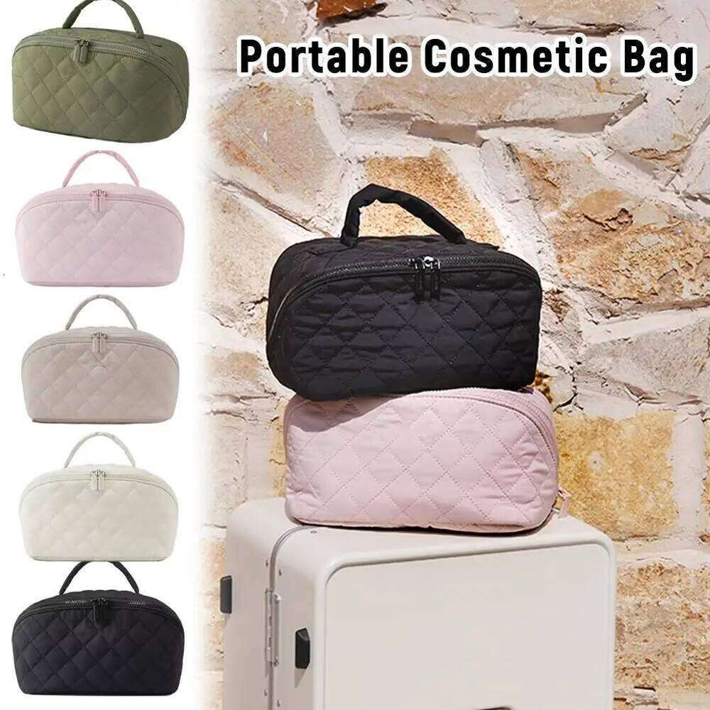 High-quality Travel Cosmetic Storage Portable Large Capacity Handheld Three-layer Waterproof Soft Pink Toiletry Makeup Bag Y260206