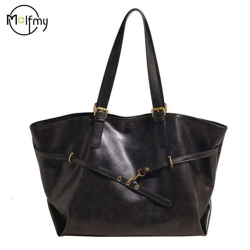 Bag Designer Retro PU Leather Shoulder Handbag for Women Winter Trend Y2K Fashion Handbags Females Travel Luxury Tote Bags Y260205