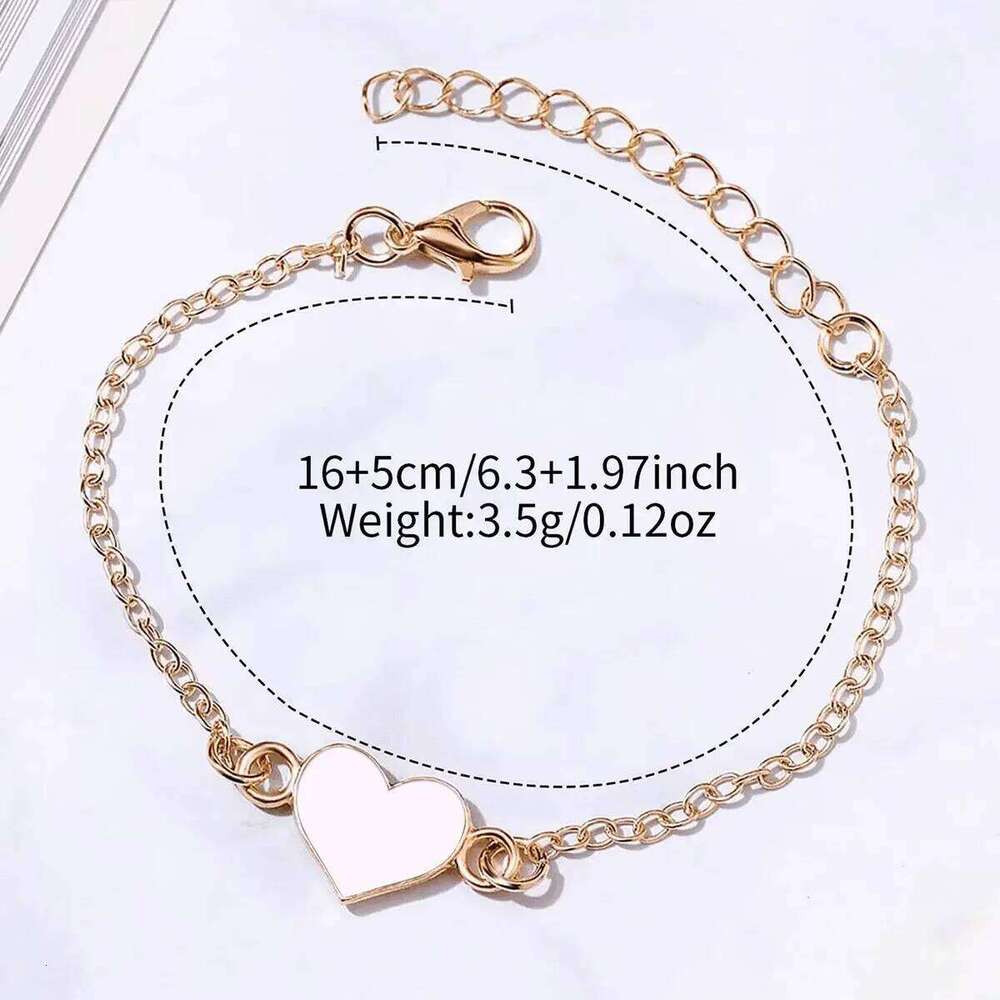 2PCS/Set Fashion Arabic Dial Women Watches Elastic Band Ladies Quartz Wristwatches Heart Bracelet Set Reloj MujerWithout Box Z260206