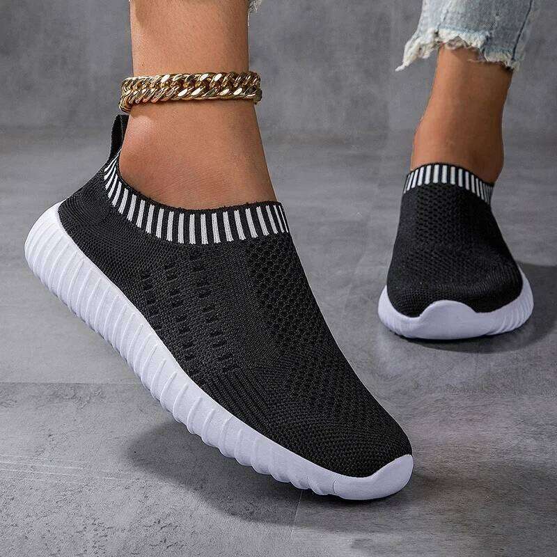 for Casual Flats Fashion Breathable Walking Mesh Flat Sneakers Women Gym Tenis Shoes Female Footwear