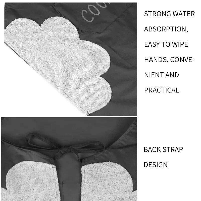 1PC Waterproof Can Wipe Hand Cooking Cleaning Oilproof Unisex Household Durable Sleeveless Kitchen Apron New S260205