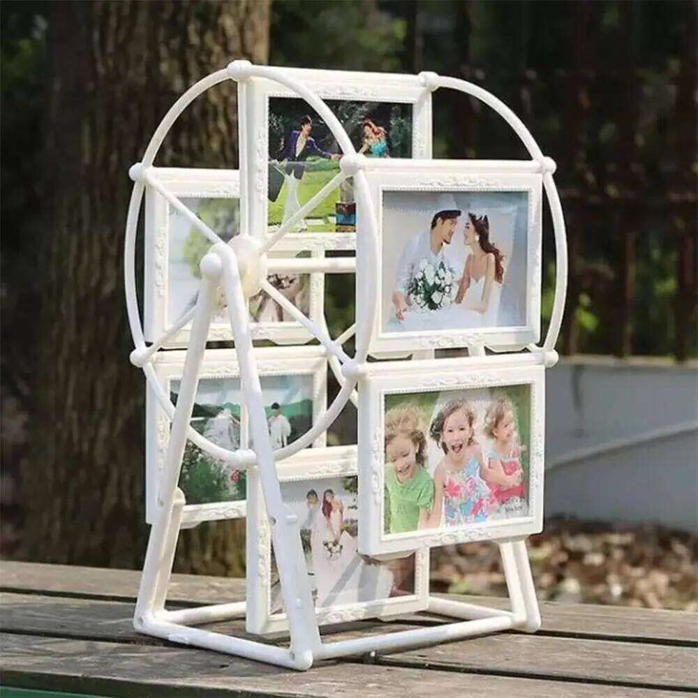 5-inch 6 Ferris wheel rotating windmill European and American style baby growth commemorative photo frame S260205