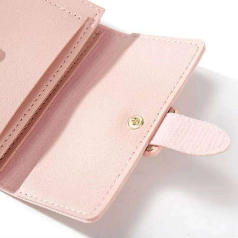Candy Color Small Wallets PU Leather Pures Ladies Card Holder Mini Purse Coin Bag Multi Functional Wallet Women Purses Y260206