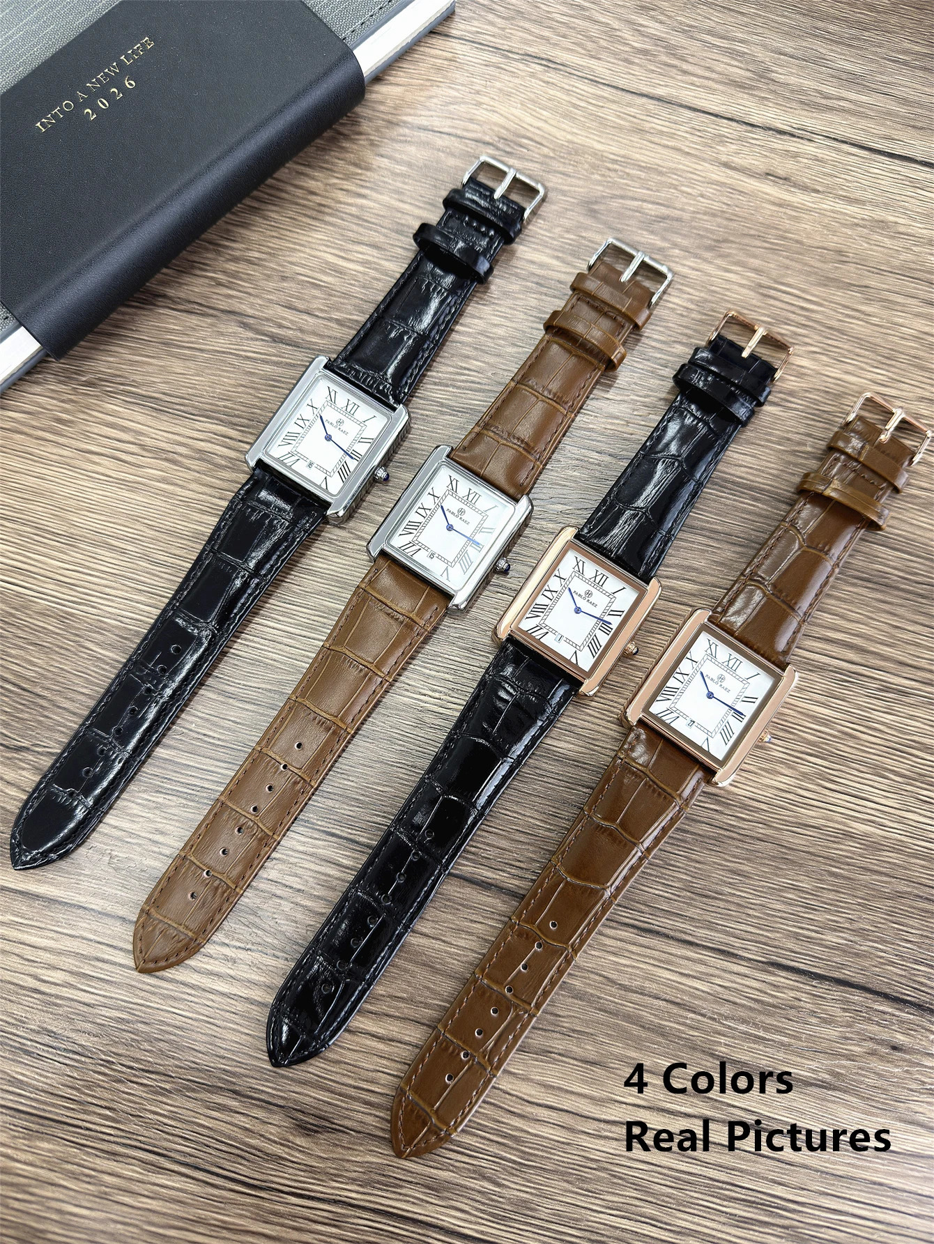 Men Watch Business Retro Classic Calendar Leather Waterproof Male Fashion Quartz Clock Watches with Box and Spare Battery 260206