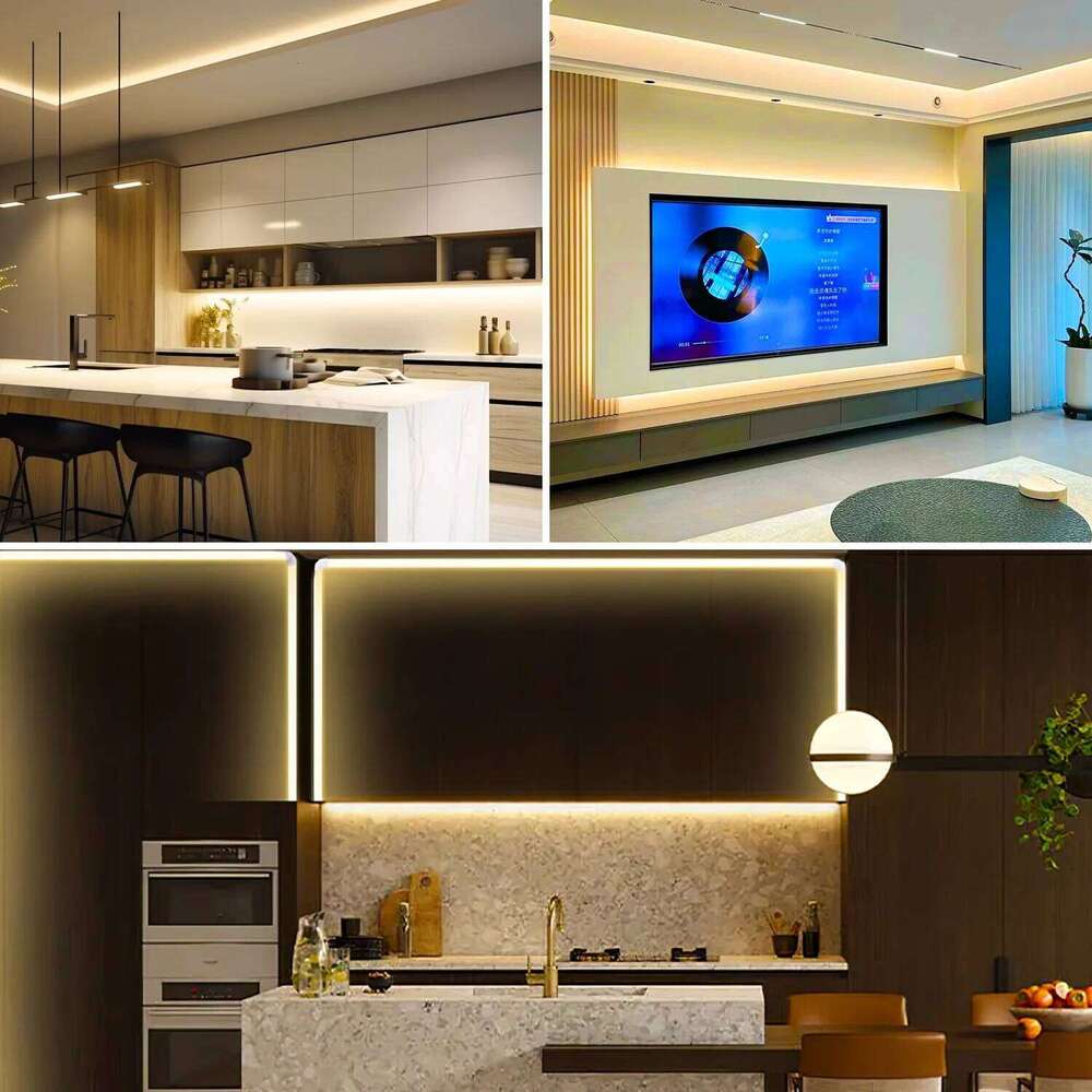 Full COB LED Strip Light Set 1600 LEDs Flexible RF Remote Dimmable Led Tape DC12V High Density RA90 Linear Lighting Indoor Decor Z260206