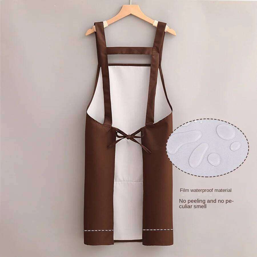 Household Women Kitchen Waterproof and Oil-Proof Sleeveless Apron Fashion Internet Celebrity Cute Suspender Work Clothes for Men S260205
