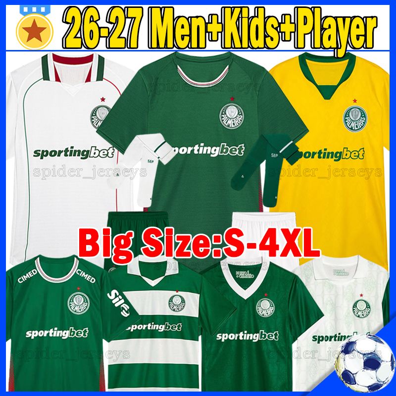 XXXL 4XL 26 27 Palmeiras LUIGHI Soccer Jerseys 2026 2027 Cup ALLAN LOPEZ Football Shirts VITOR R. SOSA RIQUELME RODRIGUES Player Version Men Uniforms Kids Kits sets