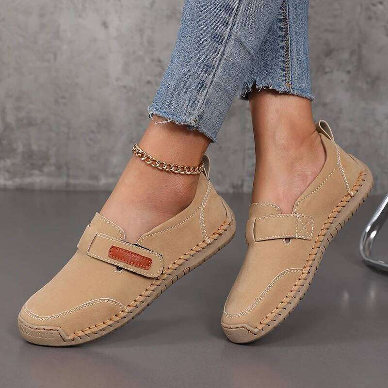 Female Boot Fashionable Comfortable Breathable Flat Boots New Luxury Design Women's Leather Shoes Trendy Handicraftsloafers