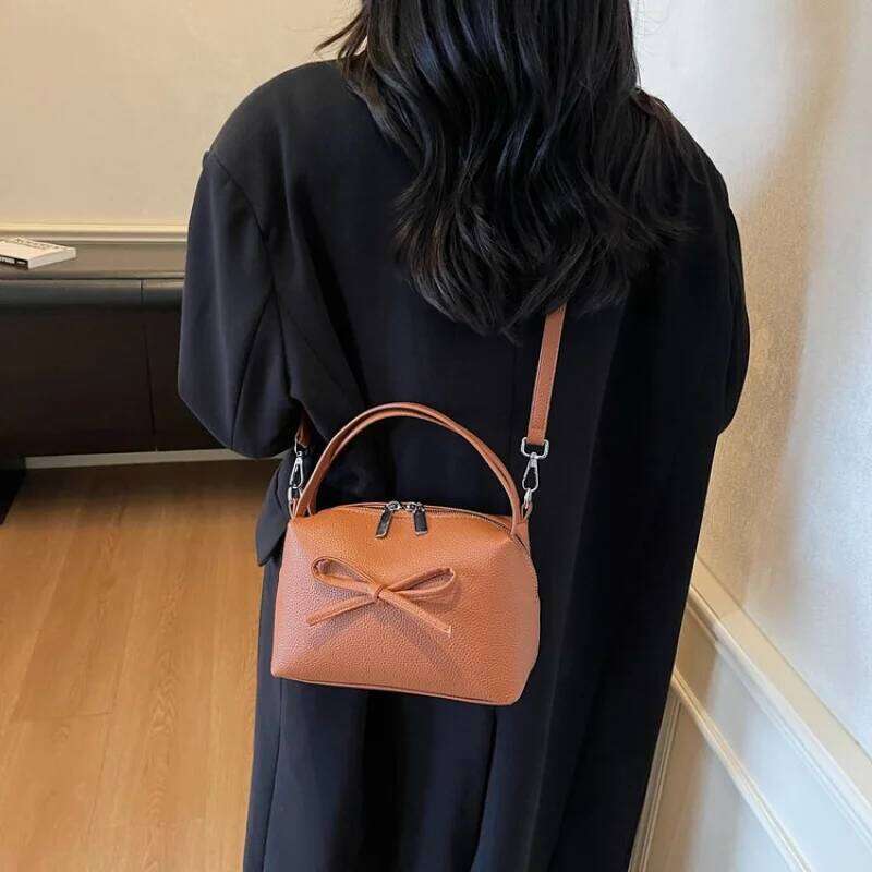 Elegant Leather Women's Tote Bag High-End Luxury Brand Fashionable Famous Paris Designer Commuter Daily Vintage Bag Y260205