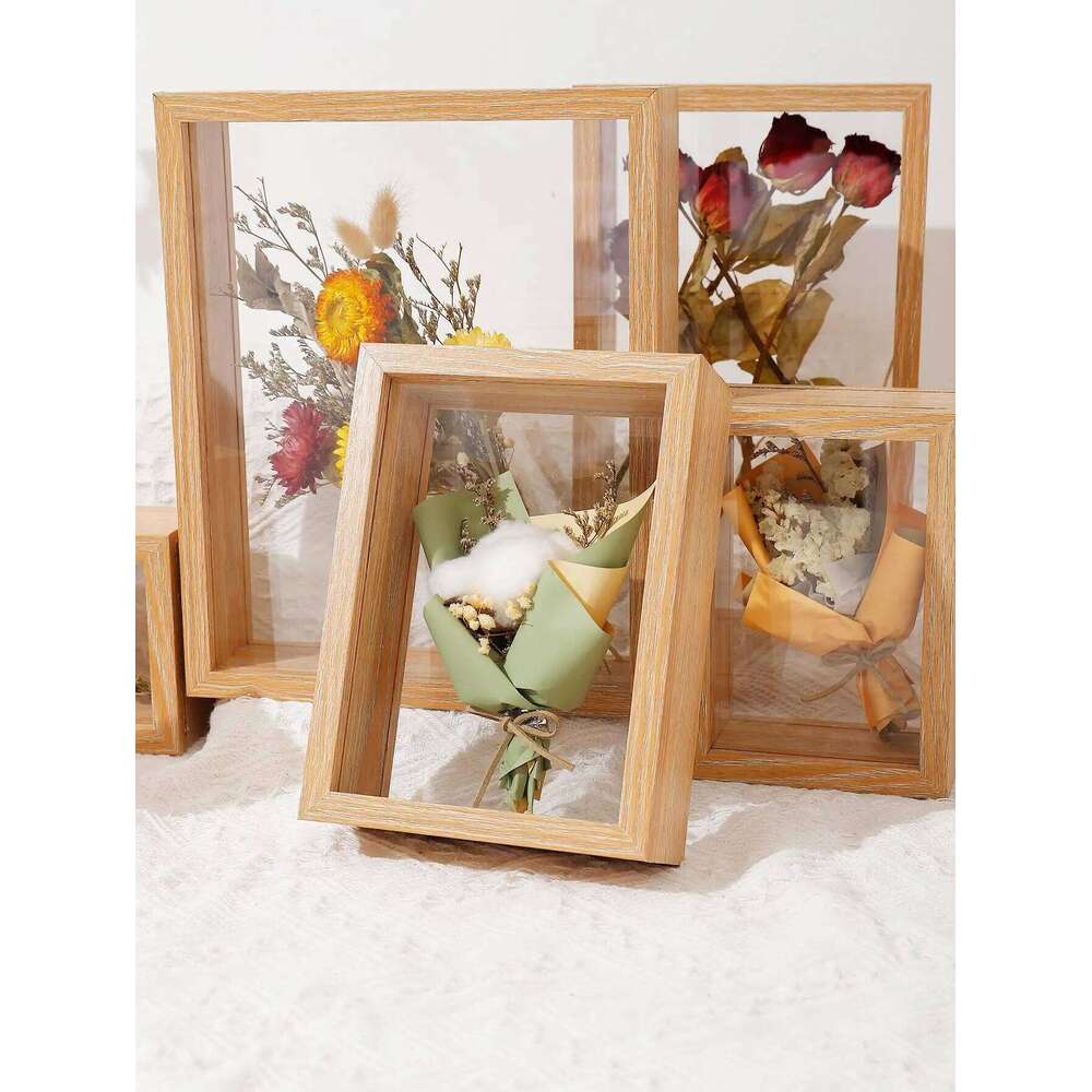 Wood Dried Flower Home Decor Transparent Picture Frame S260205