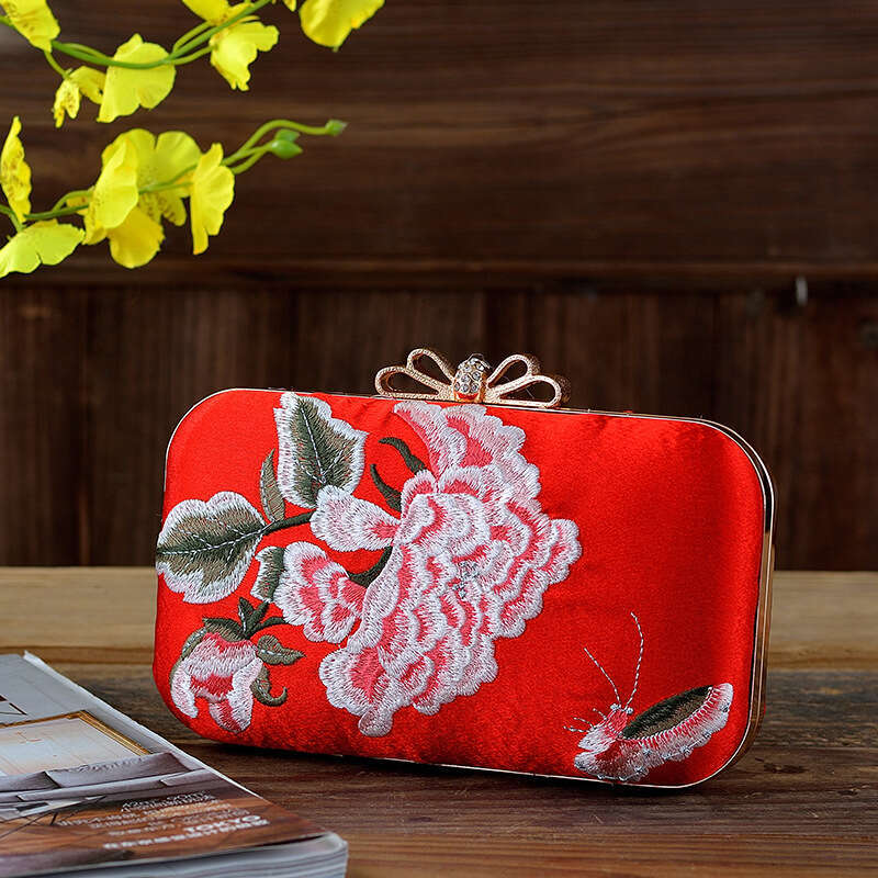 New Fashion Chinese Embroidered Flower Cheongsam Women's Hanfu Ancient Style Bag MASA