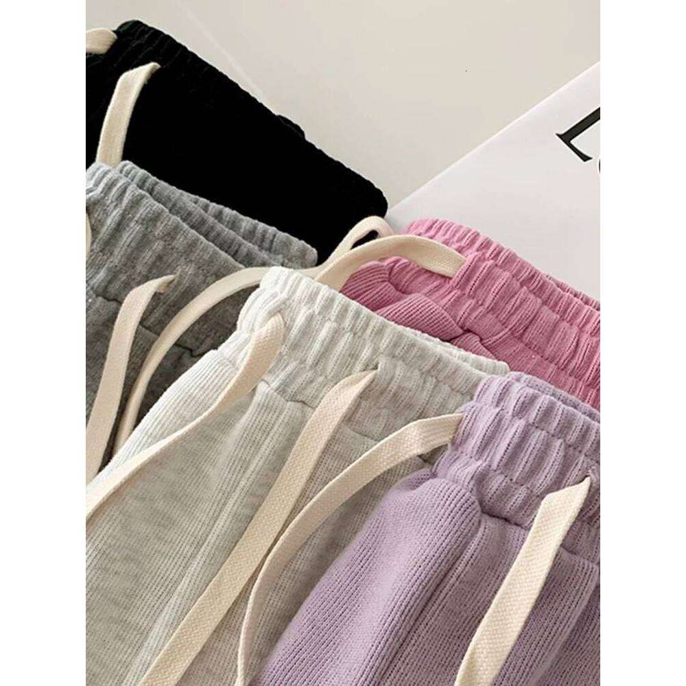 AOSSVIAO 2025 Summer Shorts Women Elasticity Lovely Girls Korean Style Sweet Students Harajuku Simple Pure Gray Trousers Female XJ260206