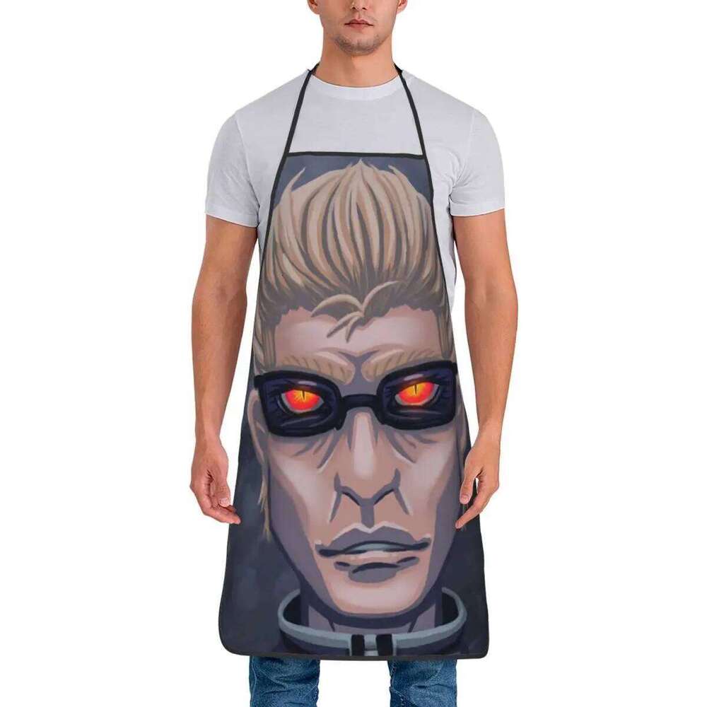Wesker Resi Evil Apron Chef Cooking Baking Tablier Waterproof Bib Kitchen Cleaning Pinafore for Women Men Gardening S260205