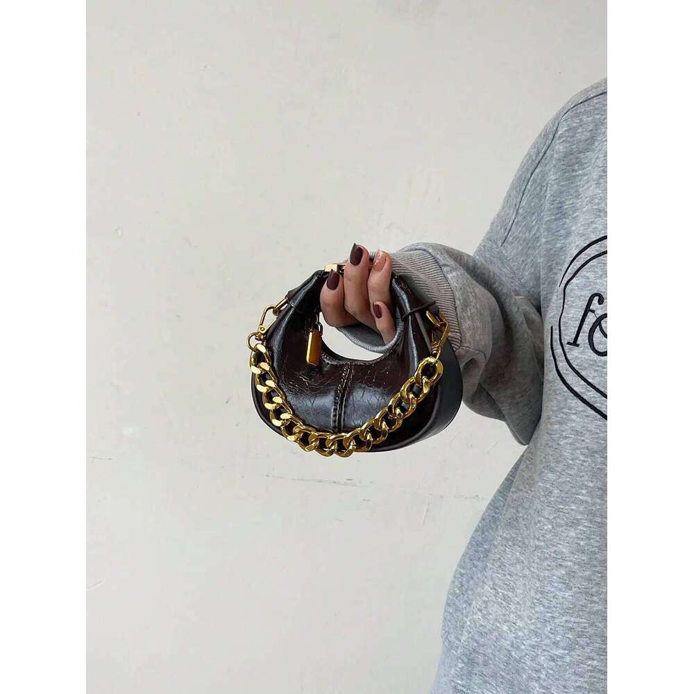 Fashionable Small Handbag, Minimalist Stylish Texture Elegant Style Shoulder Bag, New Casual Top Handle Bag For Women Y260205