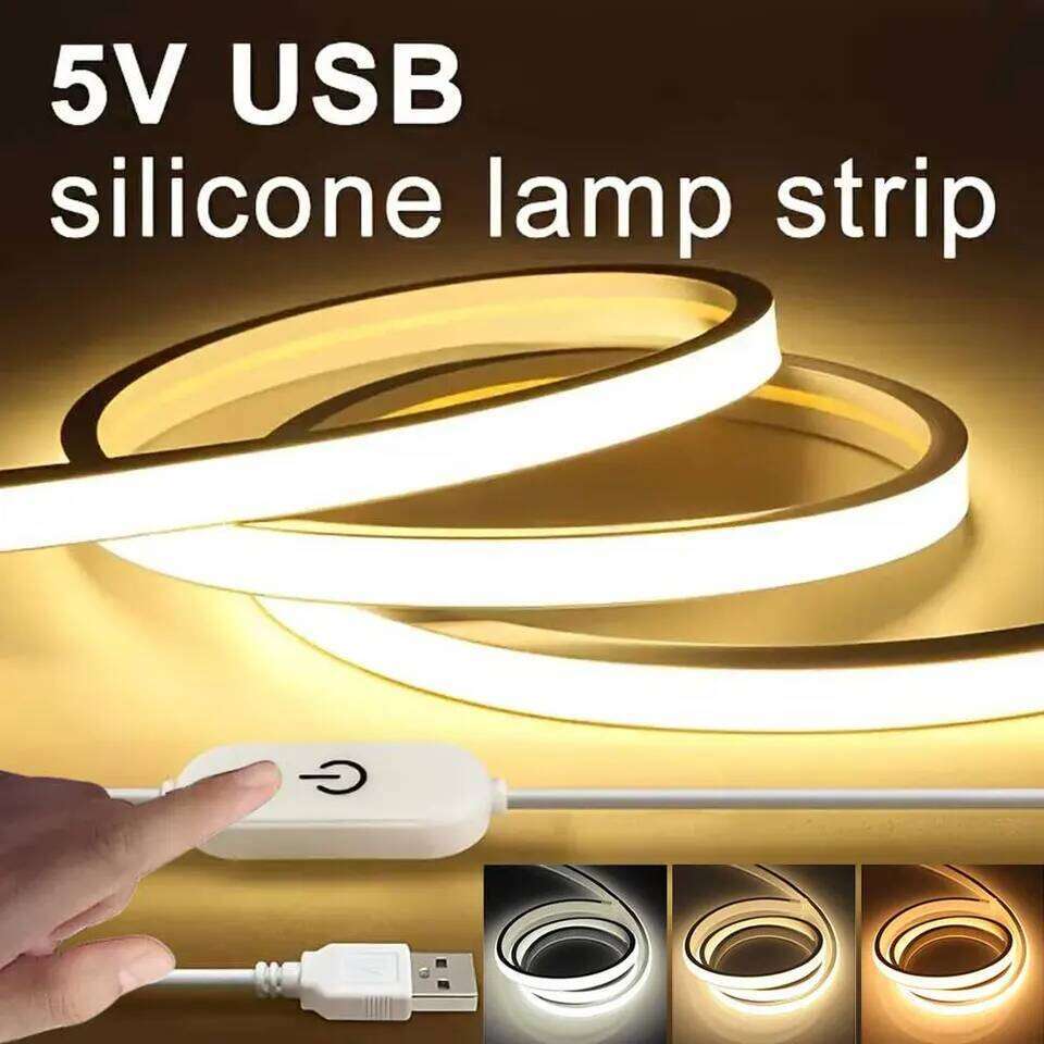 5V USB Lamp Dimmable Waterproof Flexible Tape Touch Sensor LED Neon Sign Light Strip Bedroom Backlight DIY Decor Z260206