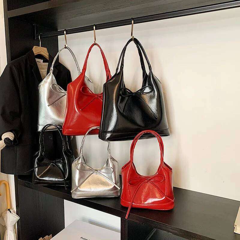 Bow Knot Crossbody for Bucket Bag Trendy Women Shoulder Bags Fashionable Casual Purse and Handbags Sac Y260205