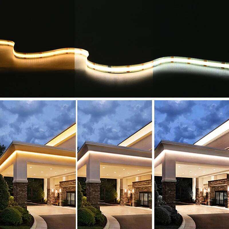 COB CCT LED Strip Light 608 LEDs/m High Density Flexible Dimmable FOB Led Lights RA90 2700K to 6500K Changeable Linear DC12V 24V Z260206